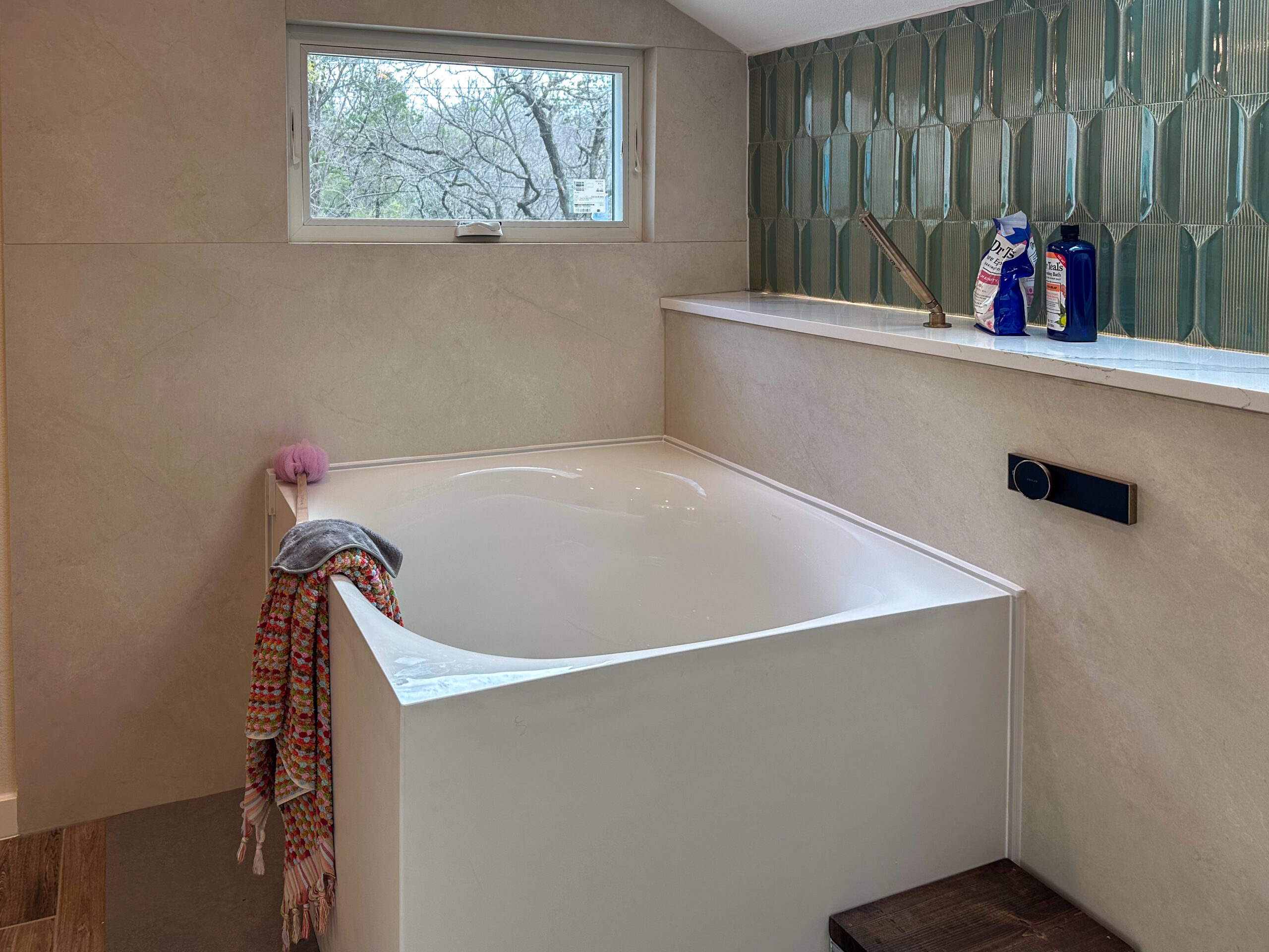 Bathroom remodeling -tile installation, bathtub